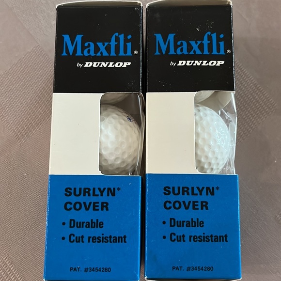 Vintage 6 Unused Dunlop Maxfli Blue Max Golf Balls with Surlyn cover. - Picture 2 of 8